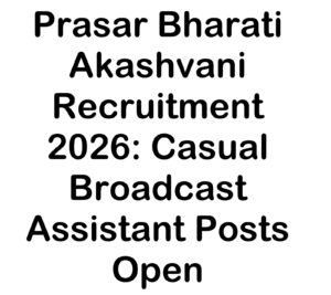 prasar bharati jobs