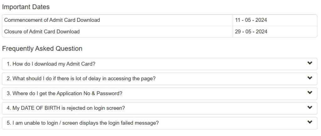bihar stet admit card