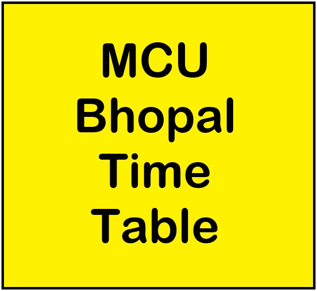 mcu time table